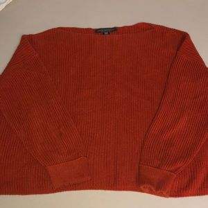 French Connection Chunky Orange Sweater